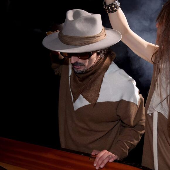 Frenckenberger Boyfriend Crewneck Sweater Small Cream Warm Brown 100% Cashmere - Picture 14 of 16